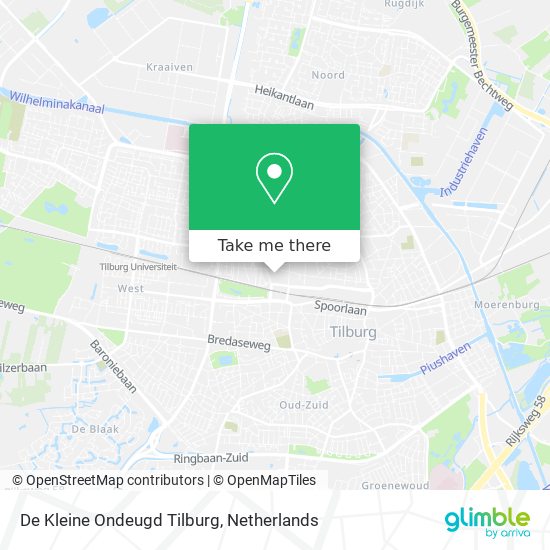 De Kleine Ondeugd Tilburg map