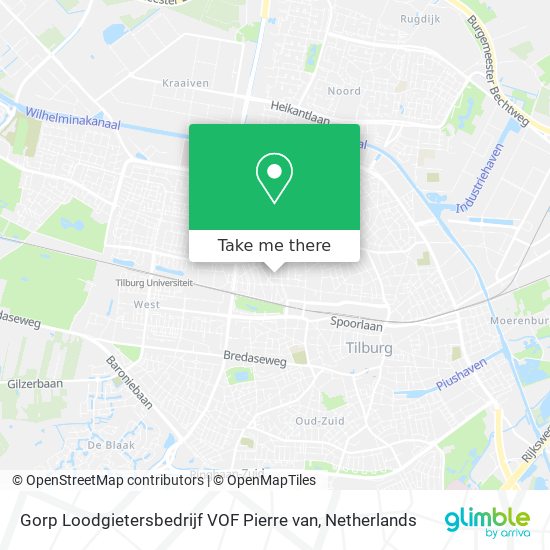 Gorp Loodgietersbedrijf VOF Pierre van map