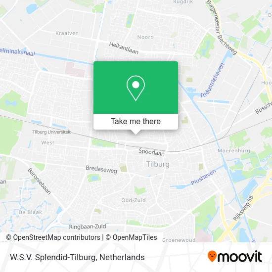 W.S.V. Splendid-Tilburg map