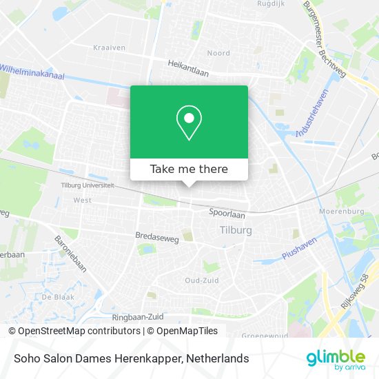 Soho Salon Dames Herenkapper map