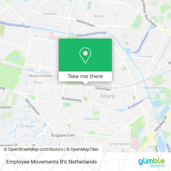 Employee Movements BV map