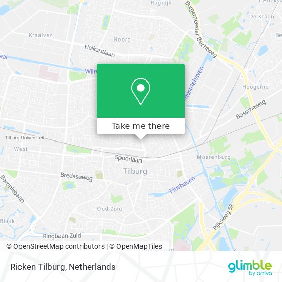 Ricken Tilburg Karte