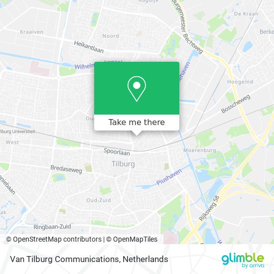 Van Tilburg Communications map