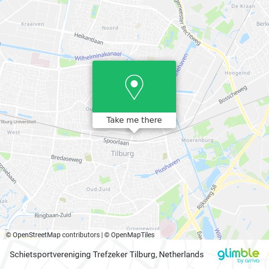 Schietsportvereniging Trefzeker Tilburg Karte