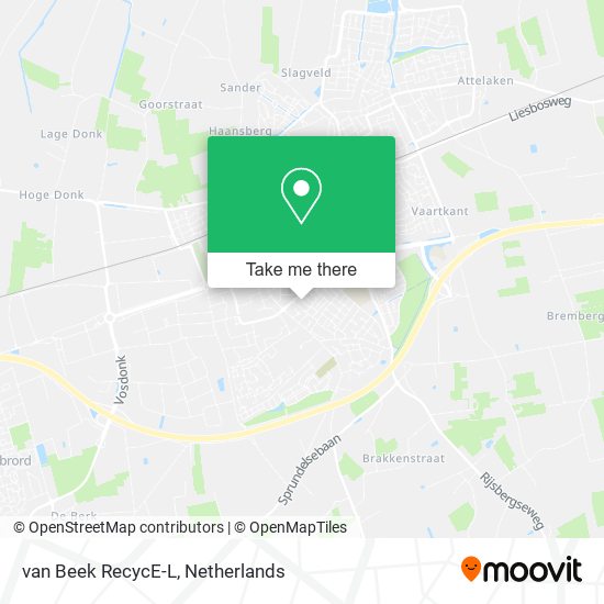 van Beek RecycE-L map