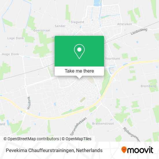 Pevekima Chauffeurstrainingen map