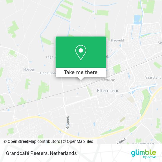 Grandcafé Peeters map