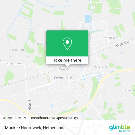 Moskee Noordwiek map