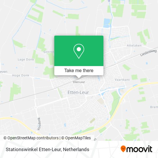 Stationswinkel Etten-Leur map