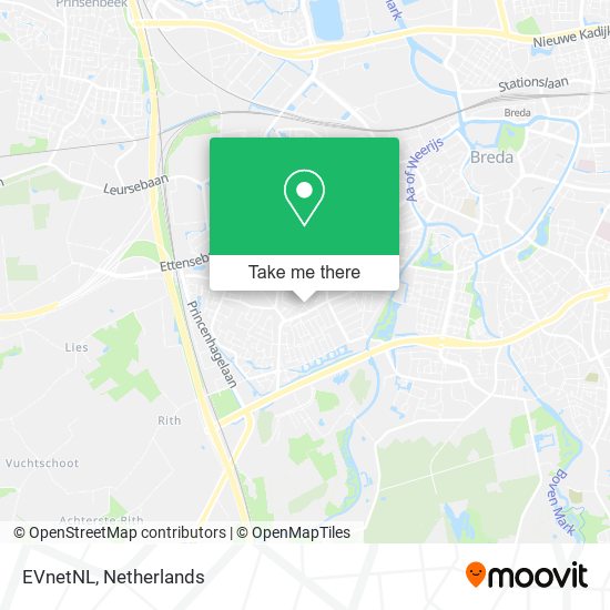 EVnetNL map