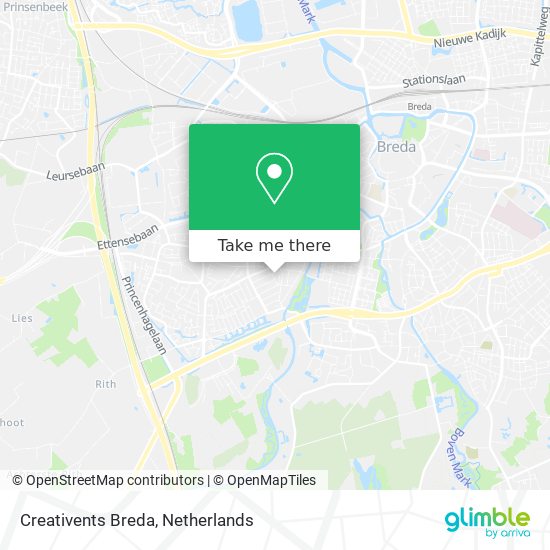 Creativents Breda map