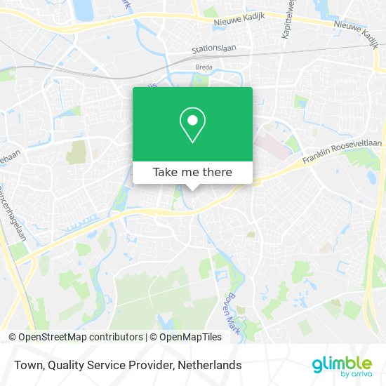 Town, Quality Service Provider map