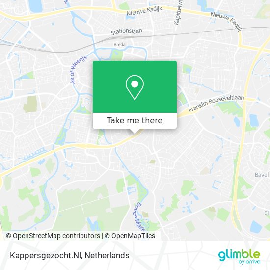 Kappersgezocht.Nl map