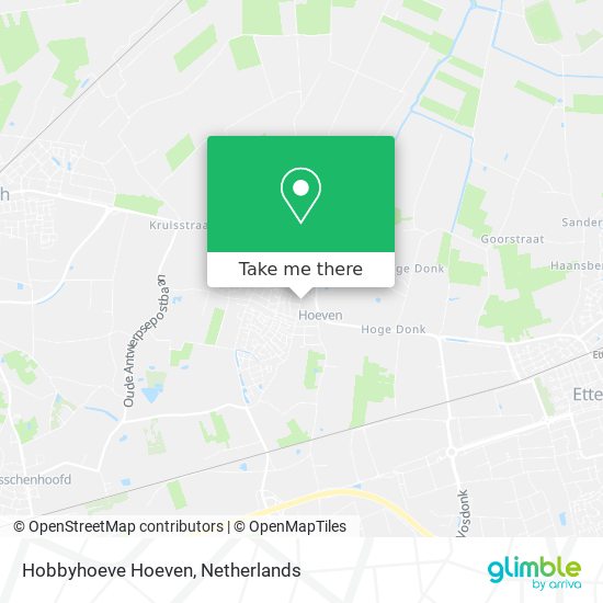 Hobbyhoeve Hoeven Karte