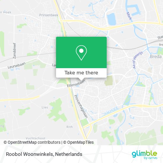 Roobol Woonwinkels map