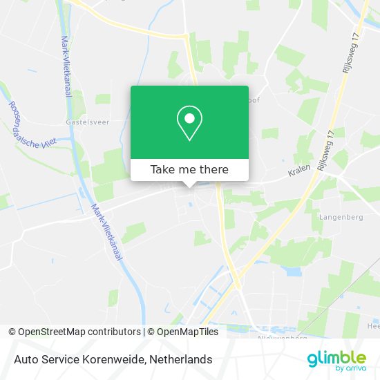 Auto Service Korenweide Karte