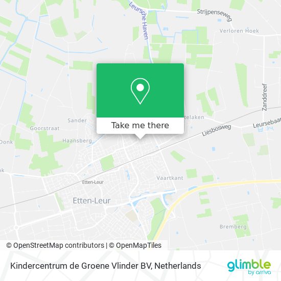 Kindercentrum de Groene Vlinder BV Karte