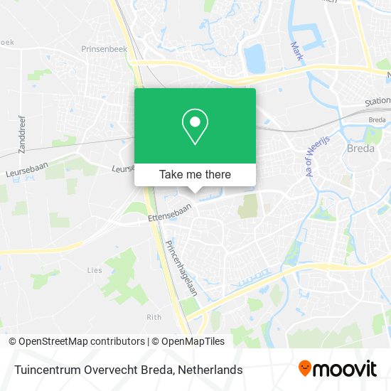 Tuincentrum Overvecht Breda map