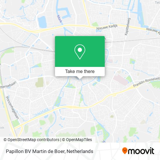 Papillon BV Martin de Boer map