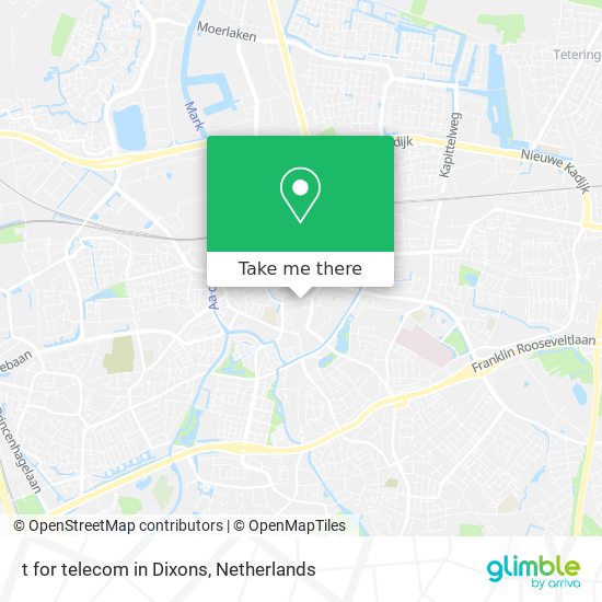 t for telecom in Dixons map