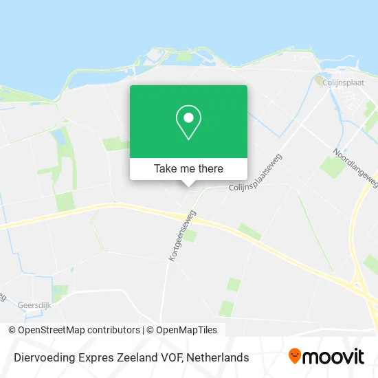 Diervoeding Expres Zeeland VOF map