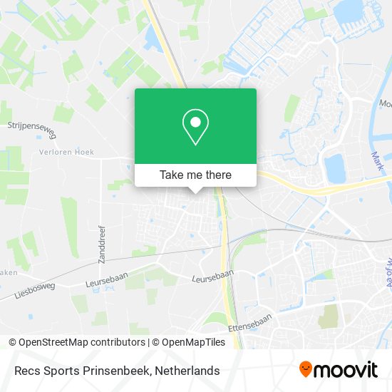 Recs Sports Prinsenbeek map