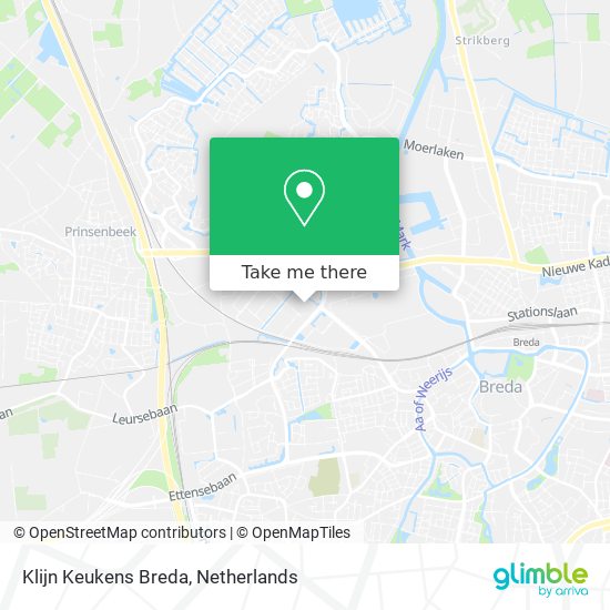 Klijn Keukens Breda map