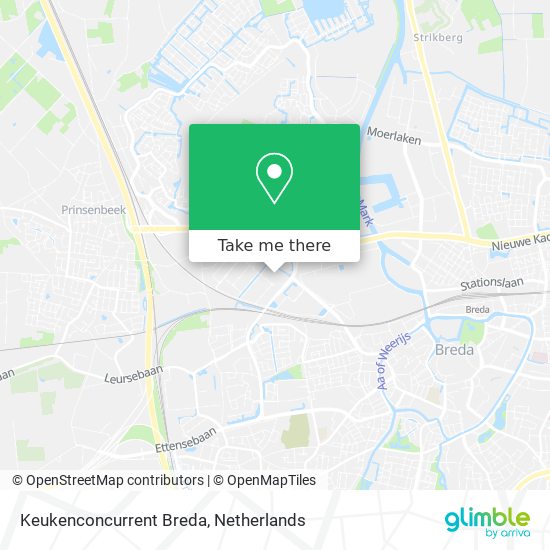 Keukenconcurrent Breda map