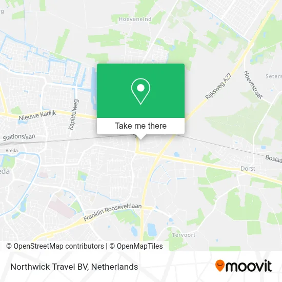 Northwick Travel BV map