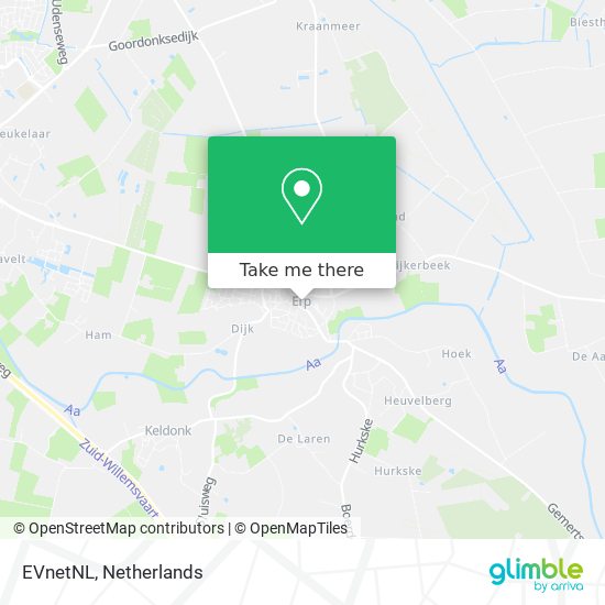 EVnetNL map