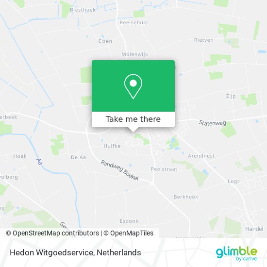 Hedon Witgoedservice map