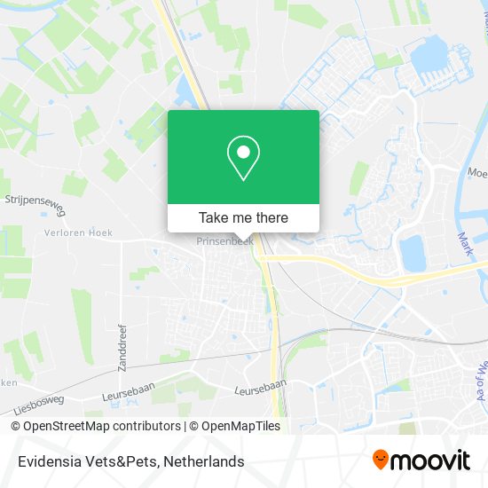 Evidensia Vets&Pets map