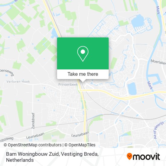 Bam Woningbouw Zuid, Vestiging Breda map