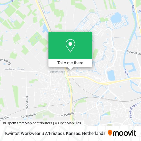 Kwintet Workwear BV / Fristads Kansas map