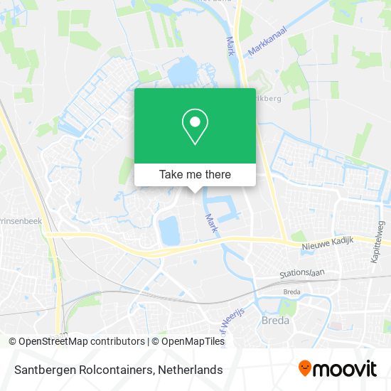 Santbergen Rolcontainers map
