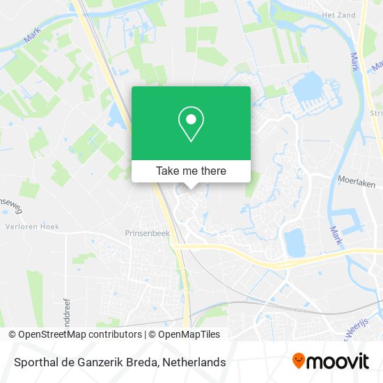 Sporthal de Ganzerik Breda map