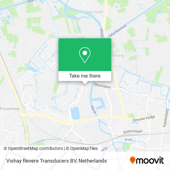 Vishay Revere Transducers BV map