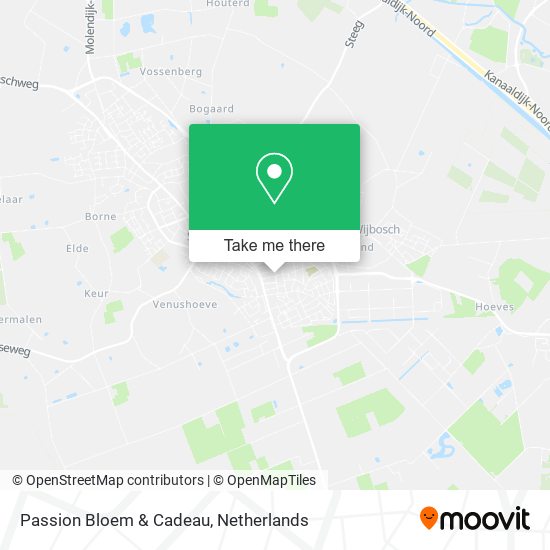 Passion Bloem & Cadeau map