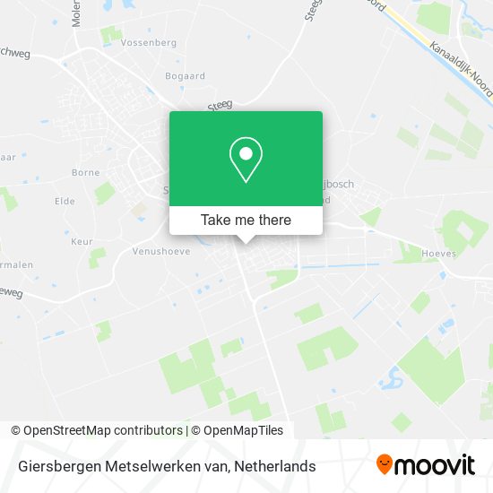 Giersbergen Metselwerken van map