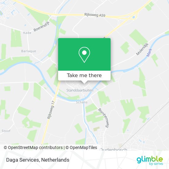 Daga Services map