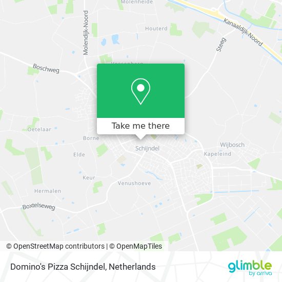 Domino's Pizza Schijndel map