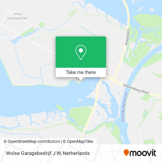 Wolse Garagebedrijf J W map