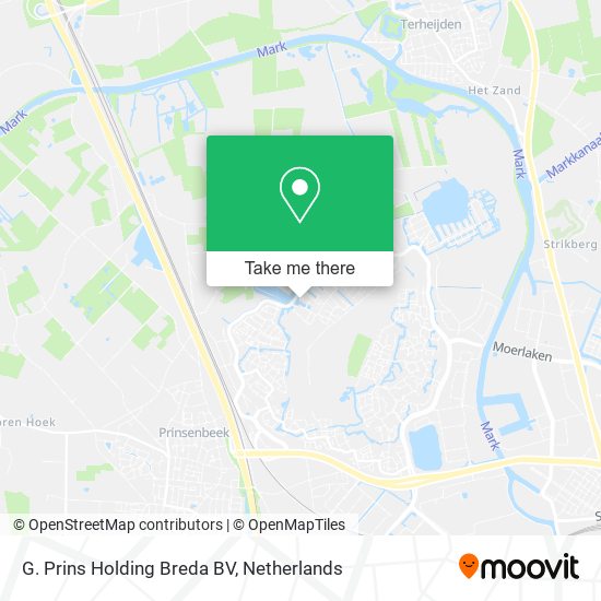 G. Prins Holding Breda BV map