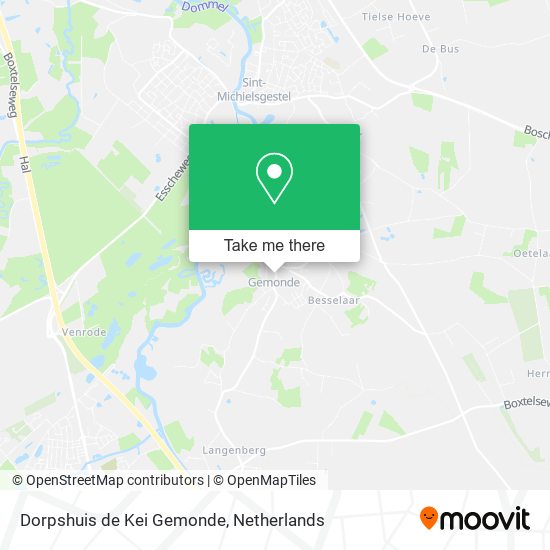 Dorpshuis de Kei Gemonde Karte