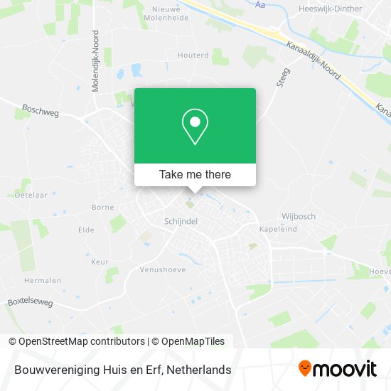 Bouwvereniging Huis en Erf map