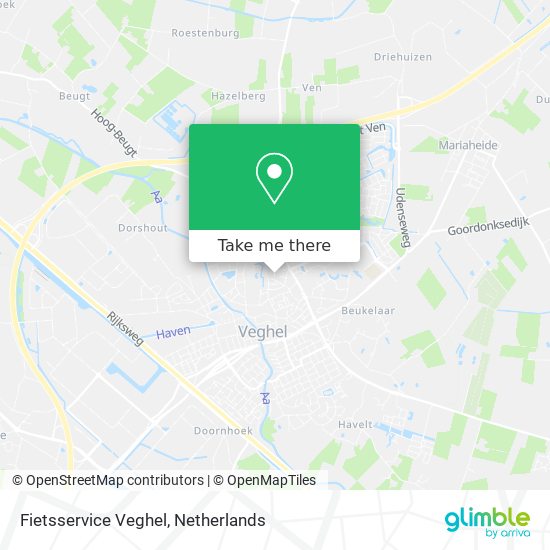 Fietsservice Veghel map