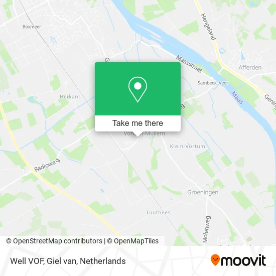 Well VOF, Giel van map
