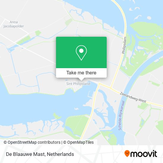 De Blaauwe Mast map