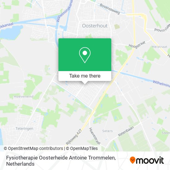 Fysiotherapie Oosterheide Antoine Trommelen map
