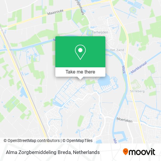 Alma Zorgbemiddeling Breda map